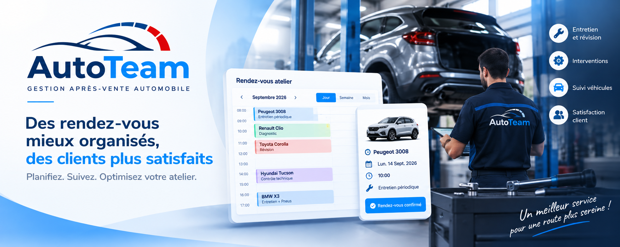 AutoTeam : gestion digitale du service après-vente automobile sur tablette et application mobile